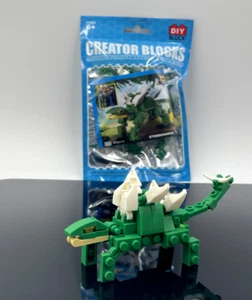 Dinosaur Transformers Building Blocks Toys Stegosaurus DIY Block Kid Gift 69 PCS - Picture 1 of 2