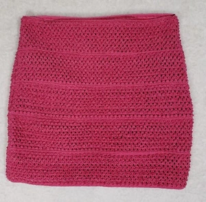 Wow Couture Knit Mini Skirt Size Medium Red - Picture 1 of 8