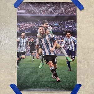 Lionel Messi - Argentina World Cup Soccer ✅ Poster Canvas Wall Art ✅12x18 inch - Picture 1 of 4