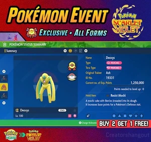 Shiny Deoxys Event ✨💎 Ribbon Master 💎 Alle Formen 💎 Pokemon Scharlachrot und Violett - Bild 1 von 25