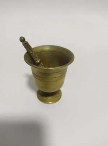 Antiker Messingmörser und Stößel Apotheke - Bild 1 von 9