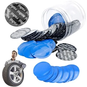 80 Pcs 58mm Round Tire Repair Patch Universal Tyre Inner Tube Patch - Picture 1 of 7