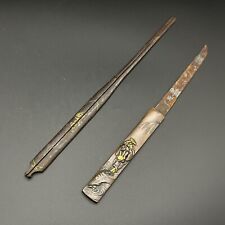 KOZUKA and KOGAI set Edo Antique kogatana japanese samurai sword katana