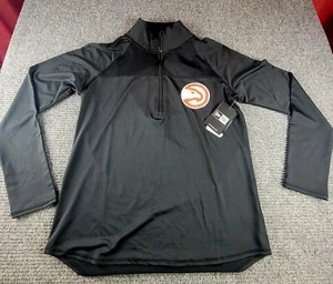 Atlanta Hawks NBA New ERA womens Small black jacket open back NWT MSRP$68 rare - Picture 1 of 9