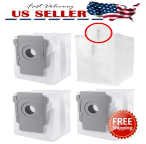 4 Stück Wiederverwendbare Staubbeutel mit Reißverschluss für iRobot Roomba Staubsauger i1 i2+ i4+ i6+ i7 i8 - Bild 1 von 4