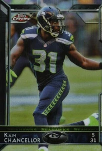 2015 Topps Chrome #37 - Kam Chancellor - Seattle Seahawks 15-318 - Picture 1 of 2