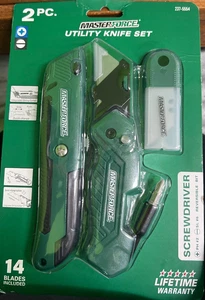 Masterforce Utility Knife Set 2pc 237-5554 - Picture 1 of 4