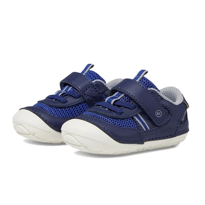 Tênis Stride Rite SM Apollo masculino tamanho 5 azul branco infantil novo na caixa  - Imagem 1 de 4