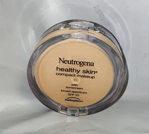 New Neutrogena Healthy Skin SPF 55 Compact Makeup Foundation #10 Classic Ivory - Picture 1 of 2