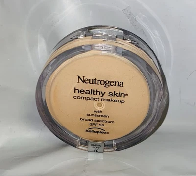 New Neutrogena Healthy Skin SPF 55 Compact Makeup Foundation #10 Classic Ivory - Image 1 of 2