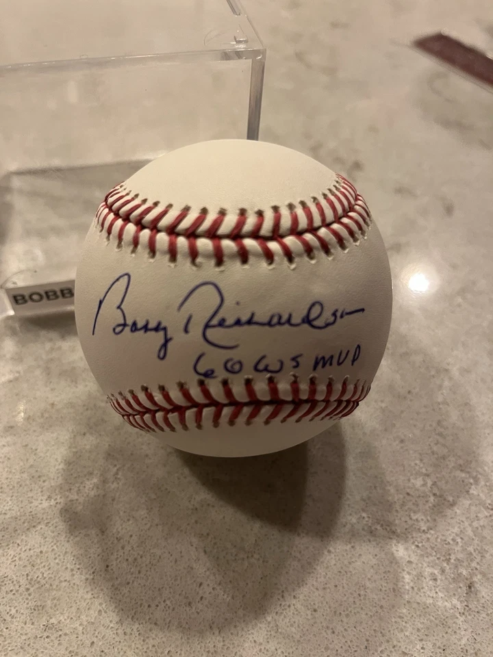 BOBBY RICHARDSON AUTOGRAPHED OFFICIAL MLB BASEBALL "1960 WS MVP"  TRISTAR - Image 1 of 4