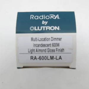 Lutron DIMMER SWITCH RADIO RA RA-600LM-LA LIGHT ALMOND HOME AUTOMATION - Picture 1 of 4