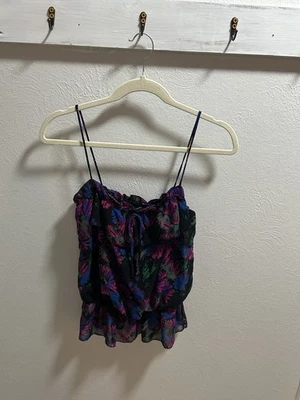 Twenty One Mujer Top Talla Pequeña Floral Correa de Espagueti Foto 1 de 4