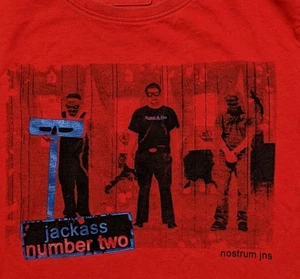 Camicia media Jackass numero due 2 film promo Riot Johnny Knoxville vintage Y2K - Foto 1 di 8