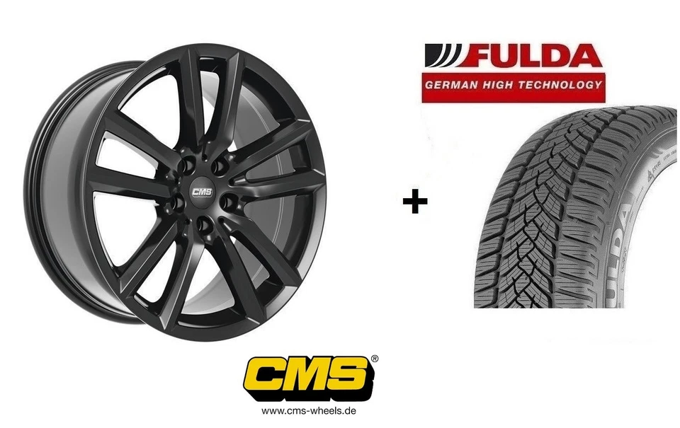 Winterräder für neuen VW Caddy SK SKN 16 Zoll 4 x CMS C27 black Fulda Reifen - Bild 1 von 1