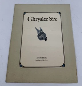 1925 Chrysler 6 Brochure Roadster Sedan Royal Coupe Imperial Excellent Original - Picture 1 of 3
