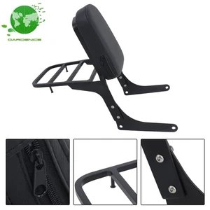 Respaldo de pasajero barra Sissy con portaequipajes para Honda Rebel 250 CMX250 CA250 - Imagen 1 de 11