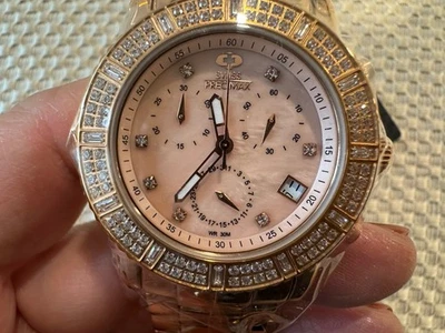 Impresionante Reloj Pulsera Mujer SUIZO PREMIMAX SP13323 DORADO, NUEVO Foto 1 de 4