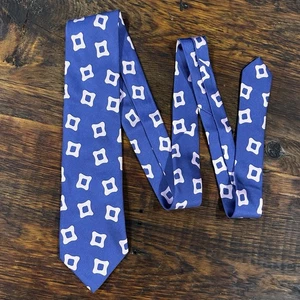 Corbata Charvet púrpura/azul geométrica 100 % seda nueva con etiquetas $275 - Imagen 1 de 6