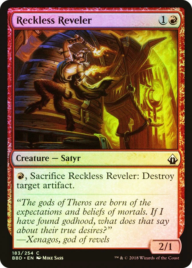 MTG FOIL Reckless Reveler  - Battlebond #183 - Image 1 of 1
