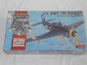 Kit Modelo Plástico Bombardero Torpedo Vengador TBF Marina de los Estados Unidos Monograma 1/48 Nuevo de Lote Antiguo - Imagen 1 de 1
