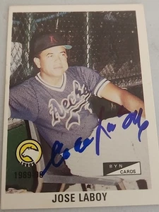 Jose Laboy Signed 1989-90 BYN Puerto Rico Winter League - #198 - Picture 1 of 1
