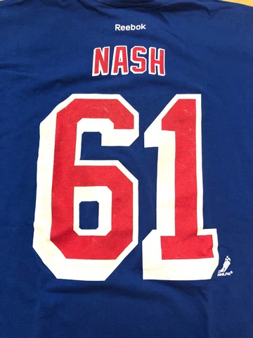 Rick Nash New York Rangers VINTAGE Reebok NHL Shirt Cover