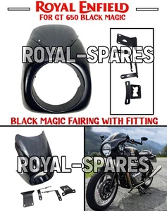 Royal Enfield "BLACK MAGIC FAIRING WITH FITTING" For Continental GT 650 - Picture 1 of 16