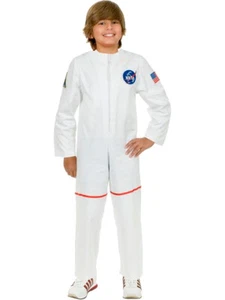 Child's White Astronaut Girls NASA Boys Costume - Picture 1 of 1