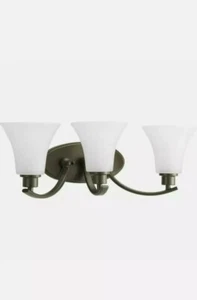 Progress Lighting P2002-20W Joy 3 Light Bathroom Vanity Light - Antique Bronze - Picture 1 of 3