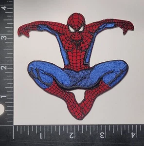 Spiderman Patch Spring Jump High-Quality Iron On / Sew Embroid. Fast Shipping  - Picture 1 of 1