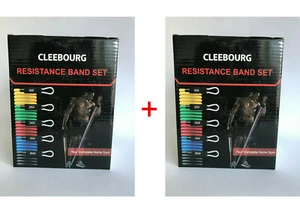 2 Stk. Resistance Band SET Fitness Widerstandsband Fitnessband Gymnastikband - Bild 1 von 6