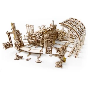 Robot mecánico UGEARS madera 3D rompecabezas modelo robot conjunto de construcción de fábrica - Imagen 1 de 10