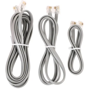 3 Pcs Telefonkabelkristallkopf Telefonverlängerungskabel Für Festnetz - Zdjęcie 1 z 12