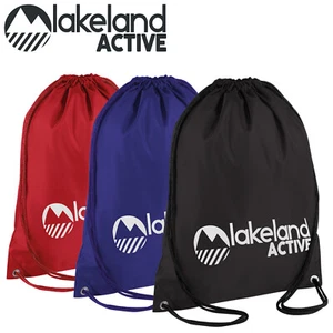 Lakeland Active Penrith Cordón Gimnasio Bolsa Deporte Fútbol Gimnasio PE Kit Negro Rojo - Imagen 1 de 12