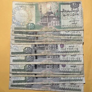 Egypt 10 X 20 Pounds Current average Circulated Paper Money - Various Dates - Picture 1 of 7