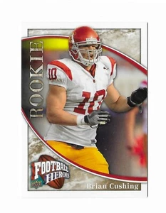 Tarjeta de novato Brian Cushing 2009 Upper Deck Heroes #169 Houston Texans - Imagen 1 de 2