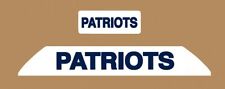 NOS New England Patriots Throwback Team Name Bumper Decals for Riddell VSR-4