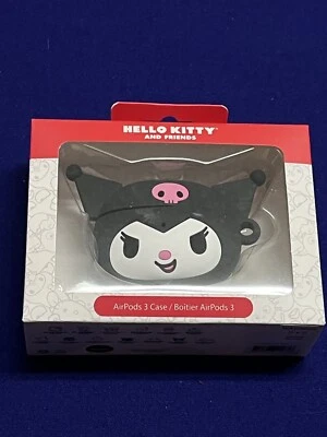 Sanrio Hello Kitty Kuromi Wireless Earbud Case Silicone Cover 3rd Gen AirPod NEW - Image 1 of 4