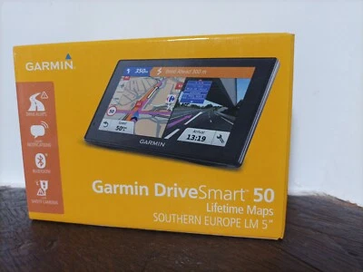 gps garmin DRIVE SMART 50L LIFETIME MAPS SOUTHERN EUROPE LM 5" - Imagen 1 de 2