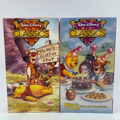 WALT DISNEY Mini Classics VHS Winnie the Pooh Tigger Eeyore Cartoon NEW Sealed - Image 1 of 4