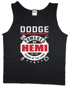 Mens Tank Top Dodge Ram Hemi T-shirt Sleeveless Muscle Tee Clothing Apparel - Picture 1 of 1