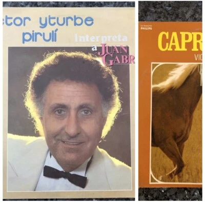 VICTOR YTURBE-2 LPs-“INTERPRETA A JUAN GABRIEL-CAPRICHOSA”-PHILIPS-Free S - Image 1 of 4