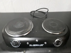 Farberware 1800 W Electric Cook Top Double Burner Black FH202-D11 - Pre-owned - Picture 1 of 5
