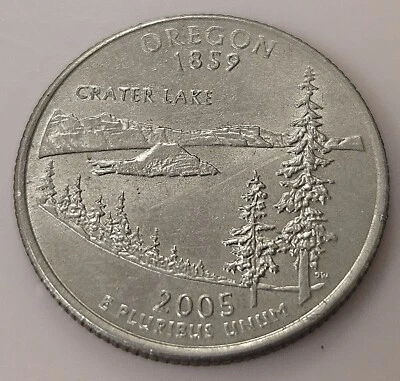 2005-D USA Oregon State Quarter Crater Lake 'D' Mintmark Highly Collectable  - Image 1 of 4