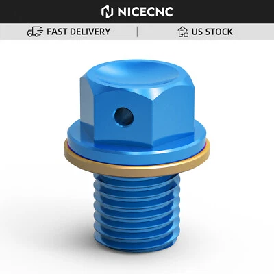NICECNC M12x1.5 Oil Drain Bolt Plug Washer For Yamaha MT-25 MT-03 YZF-R25 YZF-R3 - Image 1 of 4