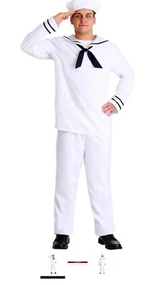 Disfraz de marinero talla única Anchors Aweigh para hombre Foto 1 de 4