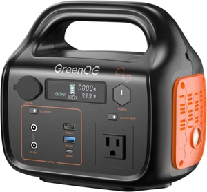 Portable Power Station 300W 299Wh Solar Powered Generator with LED 7 Ports 120V - Picture 1 of 7