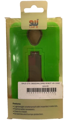 Estuche SW Premium con soporte para ZTE Obsidian - Verde/Negro Foto 1 de 4