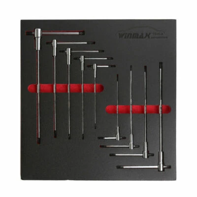 9 Pc Torx Star T-Handle Hex Allen Key Wrench Set w/ Speed Sleeves Fast Spinning - Image 1 of 4